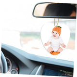 CHILDWEET 40 Pcs Home White Felt Sublimation Car Air Freshener Air Freshener Felt Sublimation Aromatherapy Blanks CHILDWEET