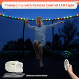 Zevemomo 16FT Trampoline Outdoor for Kids, 16 FT Trampoline w/LED Light, Basketball & Hoop, Pumpkin Shape, ASTM Certified, Heavy Duty Galvanized Anti-Rust Coating Zevemomo