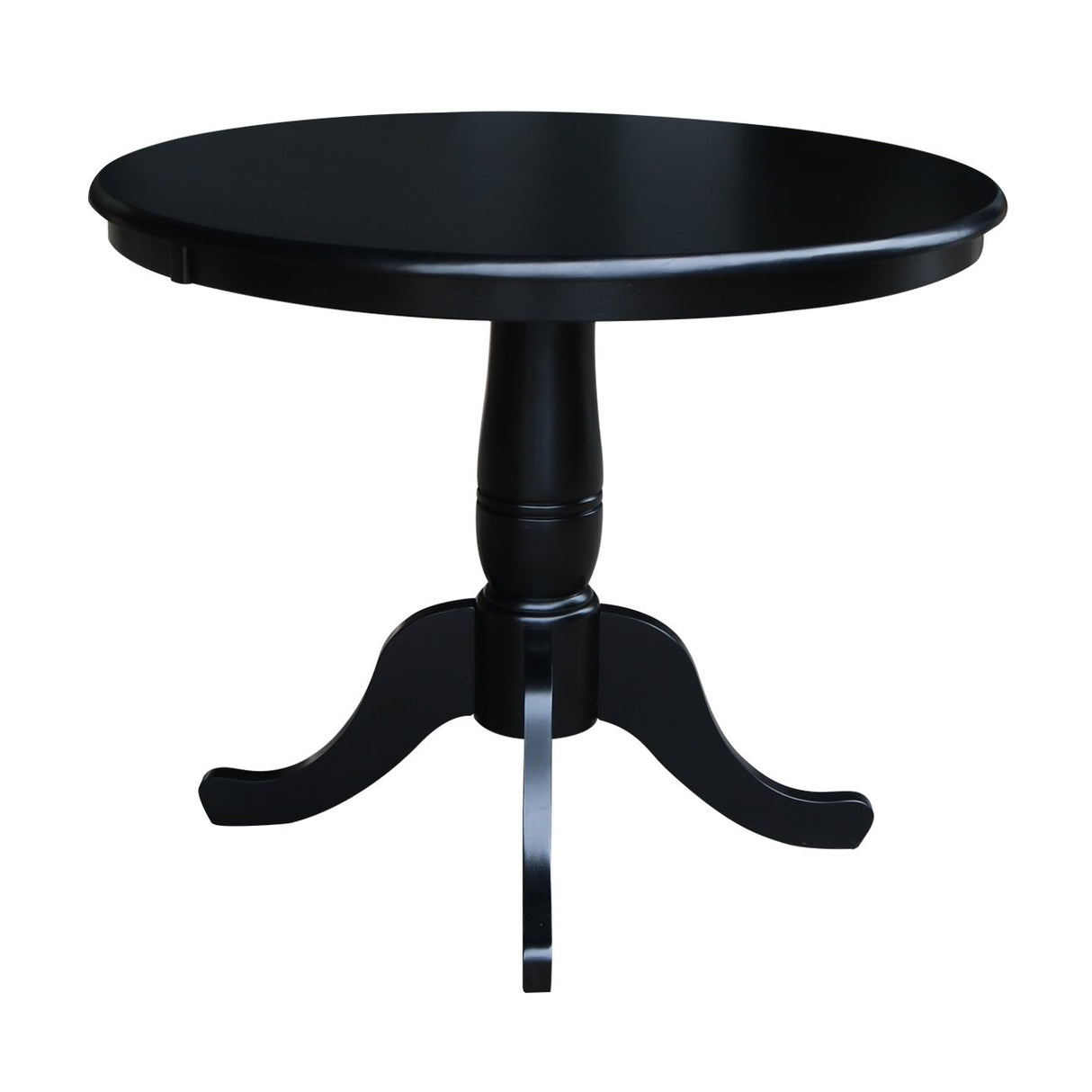 IC International Concepts Table, Dining Height, Black IC International Concepts