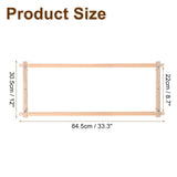 PATIKIL Needlepoint Embroidery Tapestry Scroll Frame, 33"x12" Beech Wooden Cross Stitch Frame Holder Quilting Hoop Stand Stitching Frame for Sewing PATIKIL