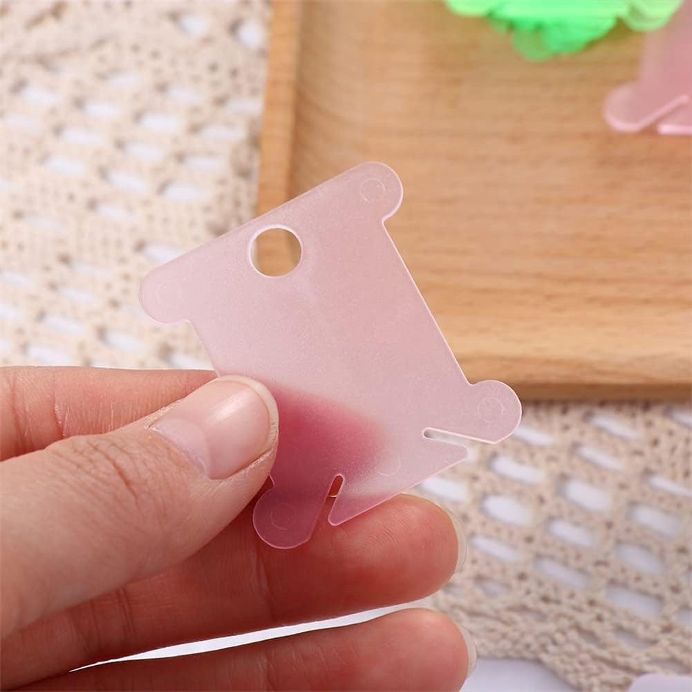 Embroidery Floss Bobbins, 50 Pcs Embroidery Floss Organizer, Plastic Embroidery Thread Cards for Cross Stitch Thread Holder Sewing Storage(Mixture Colour) Much Hotter