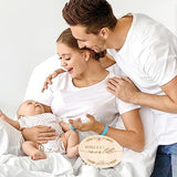 Ouligay Baby Announcement Sign Newborn Announcement Sign Baby Name Announcement Sign Personalized Baby Announcement Sign Wooden Baby Name Sign Ouligay