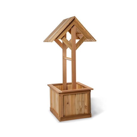 All Things Cedar Wishing Well Planter Box (5-Ft) All Things Cedar