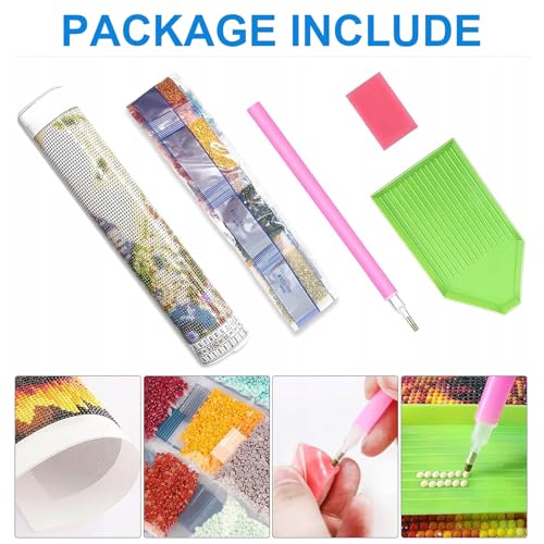 Strawberry Cake Diamond Painting Kits for Adults,Food Diamond Painting Art Kit for Adult,DIY Full Drill Diamond Art Painting,5D Gem Art and Crafts for Home Wall Decor Gift 12x16 Inch CEQOLI