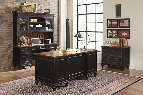 Martin Furniture Hartford Hutch, Brown - Fully Assembled - WoodArtSupply