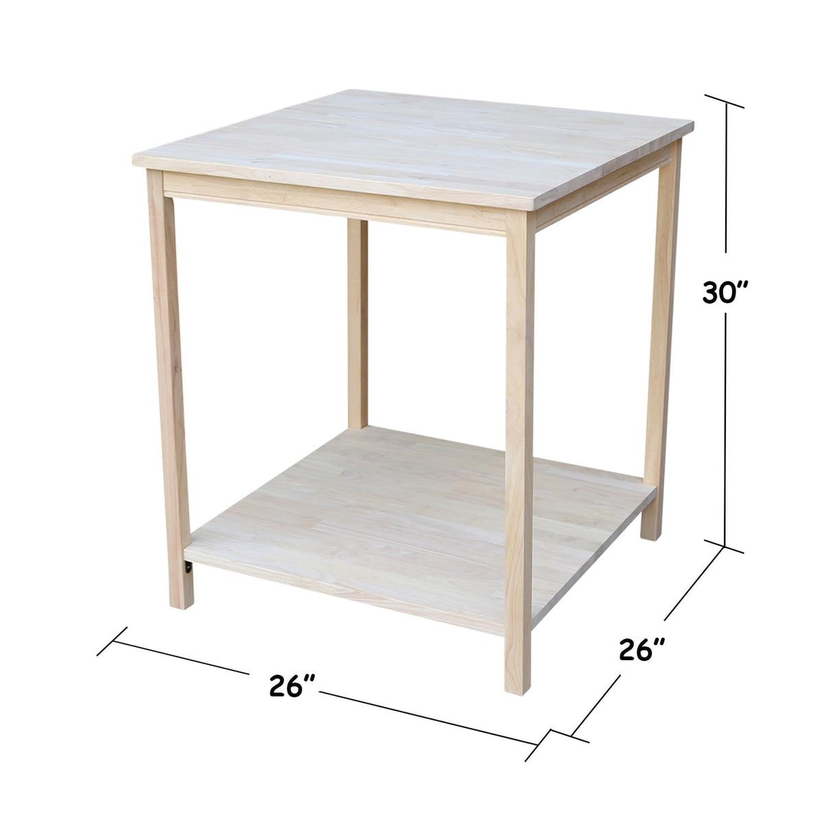 International Concepts Table For Connecting Desks, Unfinished IC International Concepts