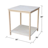 International Concepts Table For Connecting Desks, Unfinished IC International Concepts