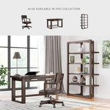 Signature Design by Ashley Breckington Contemporary Wood Framed 76" Bookcase with 4 Shelves, Dark Brown Signature Design by Ashley