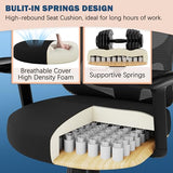 ELABEST Ergonomic Office Chair,Home Desk Chair with Mesh Back,Adjustable Lumbar Support,Built-in Springs Wide Seat,Executive Task Chair with 3-D Big Armrests,Tilt Function,Computer Desk Chair ELABEST