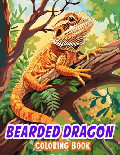 Bearded Dragon Coloring Book: 45+ Fantastic Bearded Dragon Pages For Kids and Teens | Perfect Gifts | Unleash For Creativity WoodArtSupply
