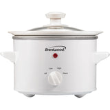 Brentwood Slow Cooker, 1.5 Quart, White Brentwood