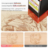 Longer Ray5 5.5W Mini Laser Engraver, DIY CNC, High-Speed Laser Cutter up to 12000 mm/min, Phone App Control, Engraving & Cutting Machine for Wood/Metal/Acrylic/Leather, 130×130 mm Working Area, Longer