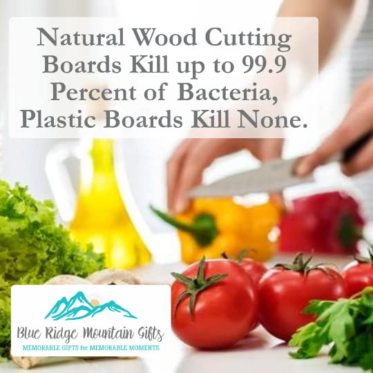 Blue Ridge Mountain Gifts Personalized Cutting Board - Laser Engraved Wooden Chopping Boards, Measurement Conversions for Counter Display and use Blue Ridge Mountain Gifts