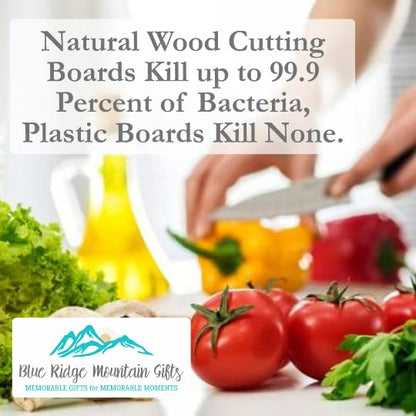 Blue Ridge Mountain Gifts Personalized Cutting Board - Laser Engraved Wooden Chopping Boards, Measurement Conversions for Counter Display and use - WoodArtSupply