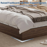 GarveeHome Full Size Wood Platform Bed Frame, Wooden Bed Frame Without Headboard, Wood Slat Support, No Box Spring Needed, Easy Assembly GarveeHome