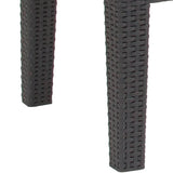 Flash Furniture Seneca Dark Gray Faux Rattan Coffee Table Flash Furniture