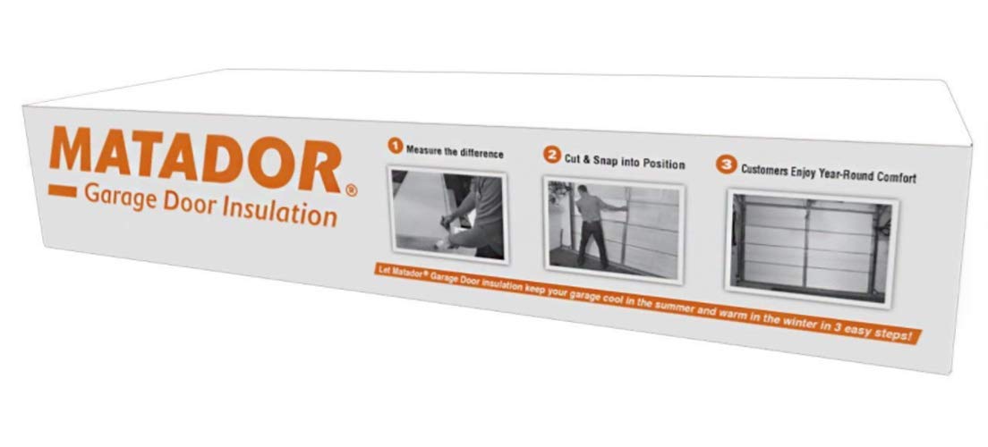 Matador SGDIK001 Garage Door Insulation, Large, White Matador