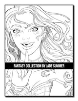 Fantasy Collection: An Adult Coloring Book with 100+ Incredible Coloring Pages of Mermaids, Fairies, Vampires, Dragons, and More! WoodArtSupply
