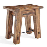 Alaterre Furniture Durango 27" W Industrial Wood End Table Alaterre Furniture