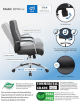 Boss Office Products (BOSXK Modern Executive Conference Chair, Black, B696C-BK Boss Office Products