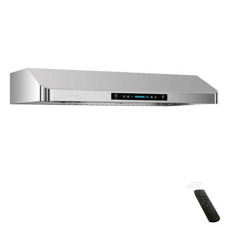 IKTCH 30 Inch Under Cabinet Range Hood with 900-CFM, 4 Speed Gesture Sensing&Touch Control Panel, Stainless Steel Kitchen Vent with 2 Pcs Baffle Filters(IKC01-30) IKTCH