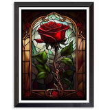 Stamped Cross Stitch Kits - Rose Embroidery Kits for Beginners Adults,11 CT Patterns Dimensions Counted Cross Stitch Kits Arts Craft Kits Frameless12x16inch