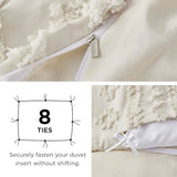 Bedsure Boho Twin Duvet Cover, Soft & Comfortable Elegant Design Boho Bedding for Decoration, Machine Washable Comforter Cover for All Seasons,Includes 1 Duvet Cover & 1 Pillow Sham,Beige Bedsure