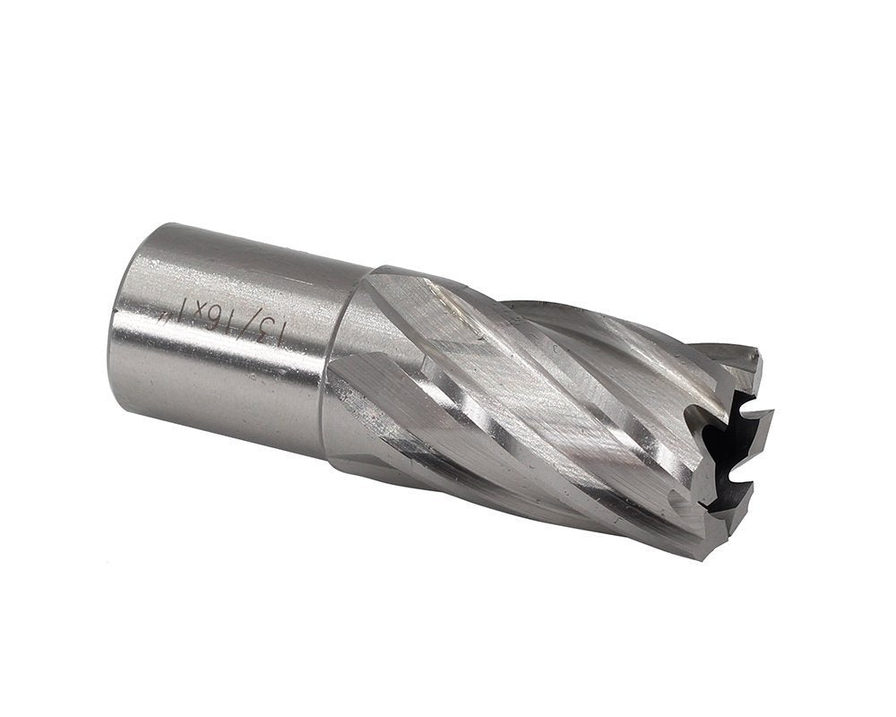 Annular Cutters Set 6pcs JESTUOUS 3/4 Inch Weldon Shank 1 Cutting Depth 1/2-1-1/16 Cutting Diameter Two Flat HSS Slugger Bits for Mag Drill Press with Pilot Pin JESTUOUS