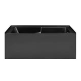 Voltaire 60 in. x 32 in. Acrylic Matte Black, Skirted Alcove, Integral, Right-Hand Drain, Apron Bathtub Swiss Madison