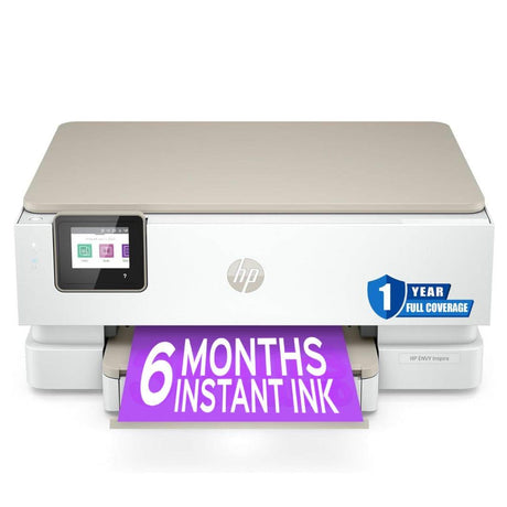 HP Envy Inspire 7255e Wireless Color Thermal Inkjet Printer, Print, scan, Copy, Easy Setup,Mobile Printing, Best-for-Home, Instant Ink (6 Months Included) (Renewed) HP