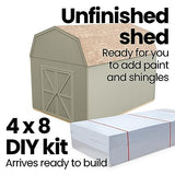 Handy Home Products Hudson 12x16 Do-it-Yourself Wooden Storage Shed Brown Handy Home Products