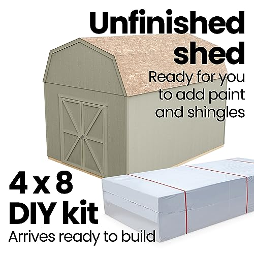 Handy Home Products Braymore 10x16 Do-It-Yourself Wooden Storage Shed with Floor - WoodArtSupply