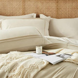 Yogeneg Twin Comforter Set 5 Piece Bed in a Bag,Grid Pinch Pleat Beige Twin Bedding Set,Striped Textured Soft Microfiber Comforter with Sheet Set,All Season Complete Bed Set(Beige,Twin) Yogeneg