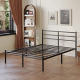 Yicensen King Size Bed Frame with Headboard and Footboard, 14 Inch Metal Platform King Bed Frame with Steel Slat Support, No Box Spring Needed, Noise Free, Easy Assembly, Black Yicensen