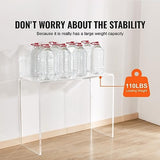 VEVOR Clear Acrylic Console Table, Sleek Transparent Acrylic End Table, Versatile Acrylic Side Table 37.95x15x29.13 inch, Ideal for Entryway, Lounge, or Dining Area VEVOR