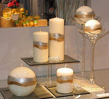 MILIVIXAY 4pcs Plastic Candle Molds - Including Pillar, Cylinder, Rectangle and Sphere Molds for Beeswax
