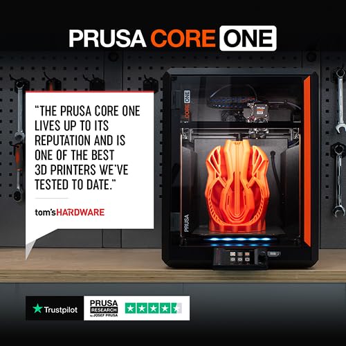 Original Prusa CORE One, Ready-to-use FDM 3D Printer, Assembled and Tested, Removable Print Sheets, 1kg Prusament PLA Spool Included, Print Size 9.8 x 8.6 x 10.6 in ORIGINAL PRUSA