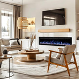 VINEMOUNT 33" Smart Electric Fireplaces Inserts, Remote & Touch Screen & APP Control, Recessed & Wall-Mounted Fireplace Heater VINEMOUNT