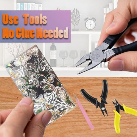 NovnZodiex 3D Metal Puzzles for Adults,Butterfly Model Building Kits,Cute Insect Design,Brain Teaser Puzzle,DIY Mechanical Assembly Kit Creative Ornament Suitable for Home Decor Art Craft (Black) NovnZodiex