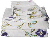 Tribeca Living Floral Garden Printed 170-Gram Deep Pocket Flannel Sheet Set Full Tribeca Living
