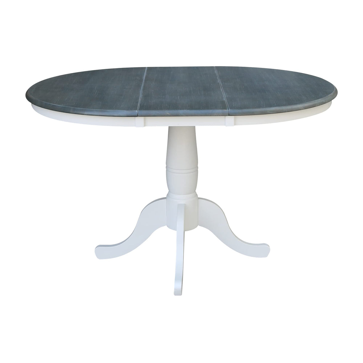 IC International Concepts Chairs Dining Table Set, White/Heather Gray IC International Concepts