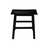 IC International Concepts International Concepts Slat, 18-Inch Seat Height, Black Stool IC International Concepts