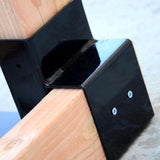 Outdoor Firewood Racks - 8 Pack Log Storage Rack Bracket Kit, Adjustable Heavy Duty Powder Coated Steel Holder,Fireplace Wood Storage, Log Holder Generic