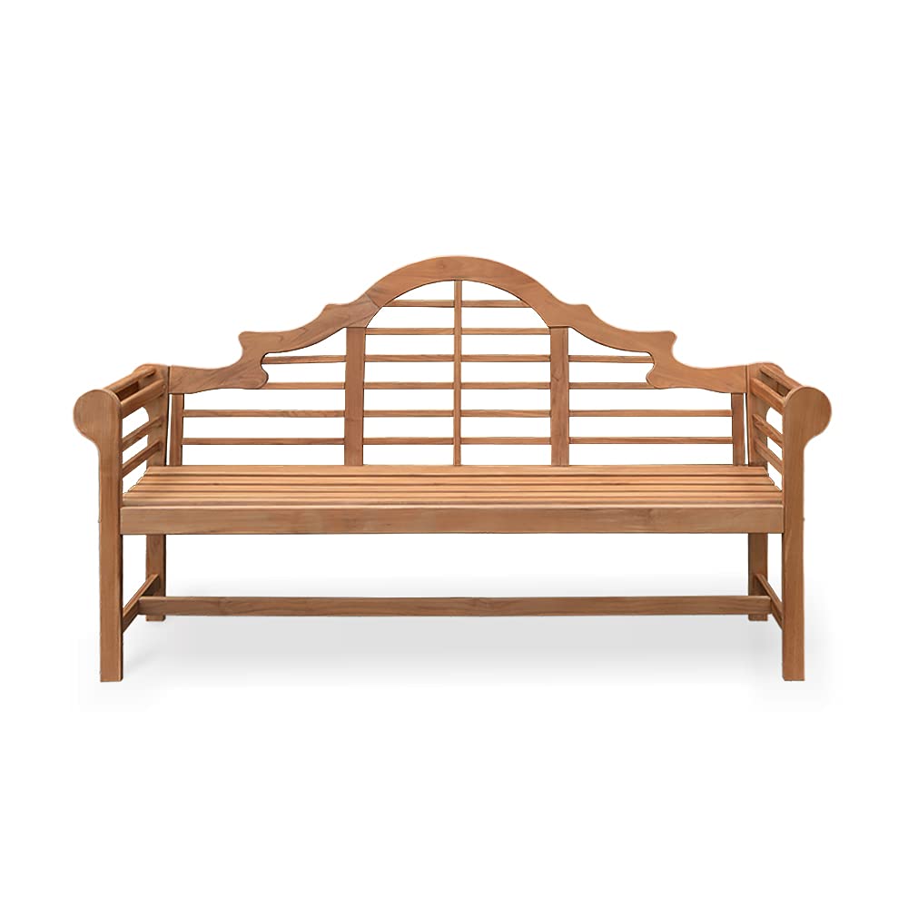 Cambridge Casual Lutyens Outdoor Garden Bench for Patio Furniture, 5-Foot, Natural Teak Cambridge Casual
