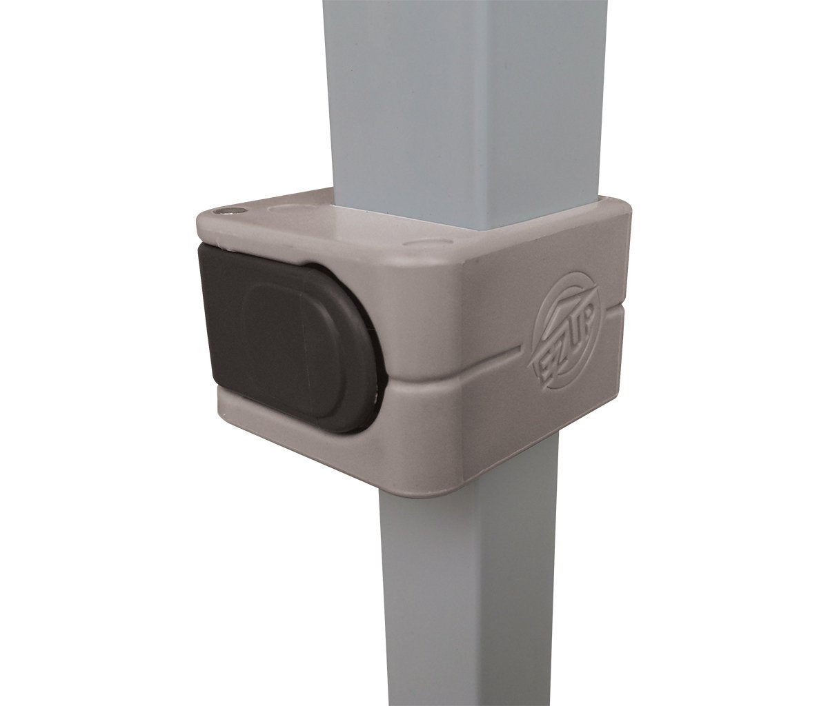 E-Z UP Ambassador Instant Pop Up Canopy Tent, 10' x 10', Roller Bag and 4 Piece Spike Set, White E-Z UP