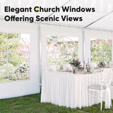 Quictent 20x40ft Party Tent Heavy Duty Outdoor Canopy Tent Carport Wedding Event Shelter BBQ Wedding Tents for Parties with Storage Bags(Church) Quictent