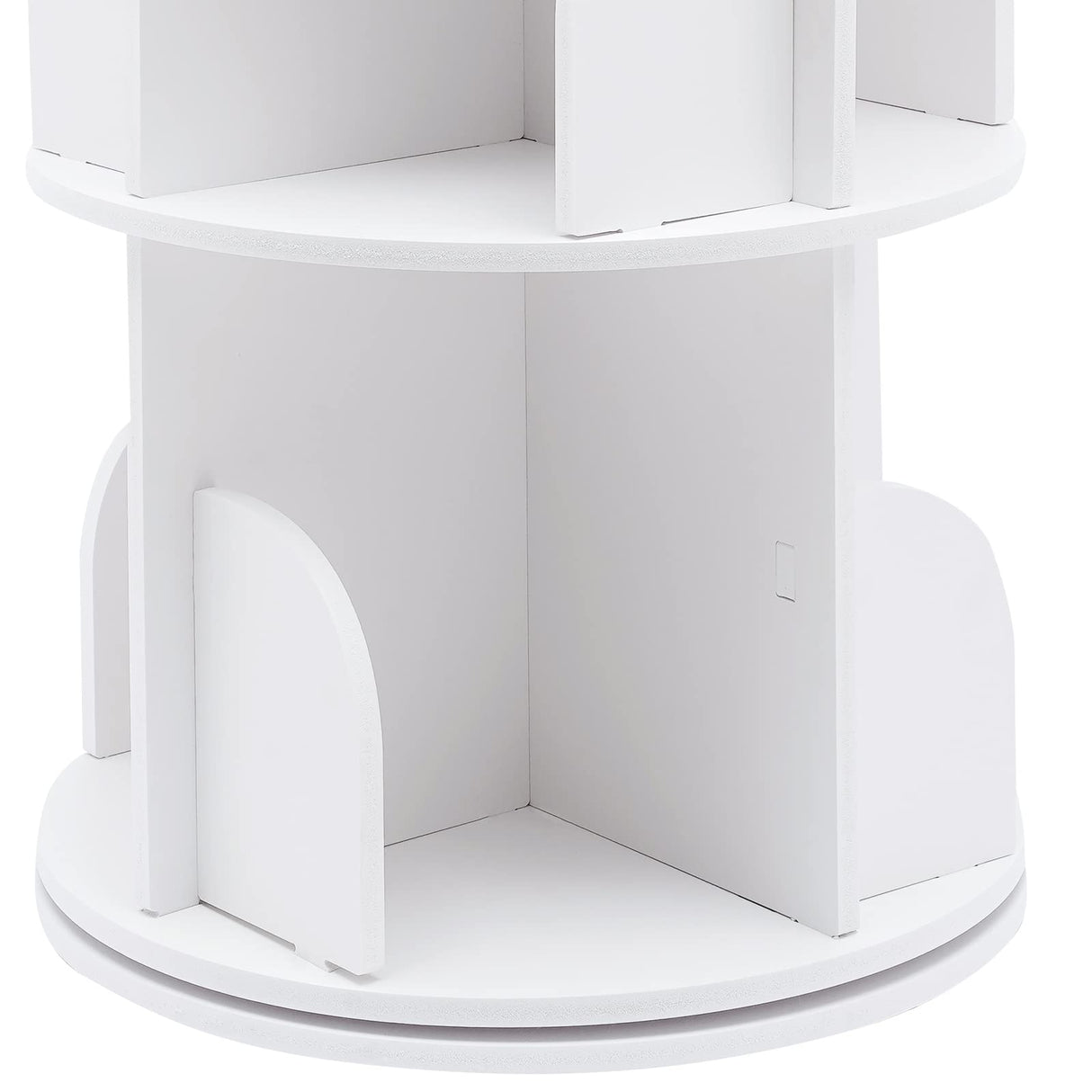 3-Tier Rotating White Display Bookcase for Kids and Adults Kathring