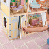 KidKraft Majestic Mansion Wooden Dollhouse with 34-Piece Accessories, Working Elevator and Garage, Gift for Ages 3+ KidKraft