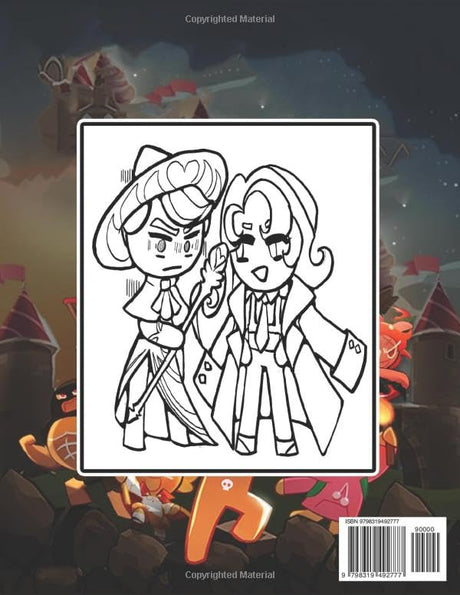 cookie run kingdom coloring book: Fun Coloring Pages Cute Characters for Ages 4-8 6-12 8-12 (JUMBO Coloring BOOK) Majosta