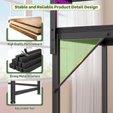 DurayLoly 47.2" Gaming Desk with Power Outlet and LED Lights,Computer Desk with Adjustable Monitor Stand and Drawer,Office Desk with CPU Stand for Home Work,Study and Gaming, Small Spaces,Black DurayLoly